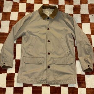 Vintage L.L. Bean Barn Coat Beige/Khaki/Cream/Greyish Mens Medium